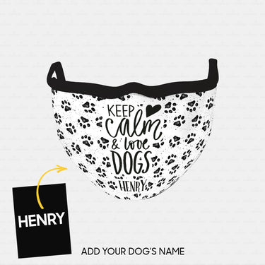 Personalized Dog Gift Idea - Dog Paws 1 For Dog Lovers - Cloth Mask